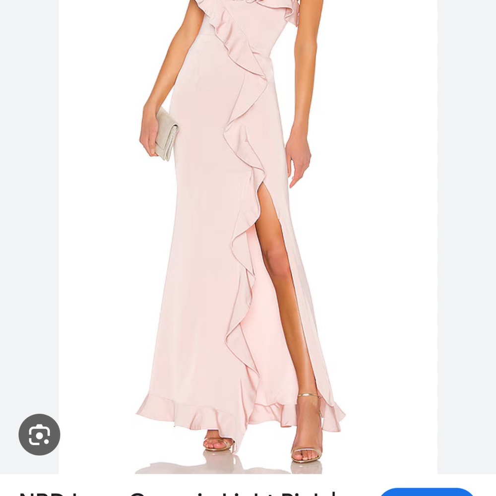 NBD Luna gown in light pink